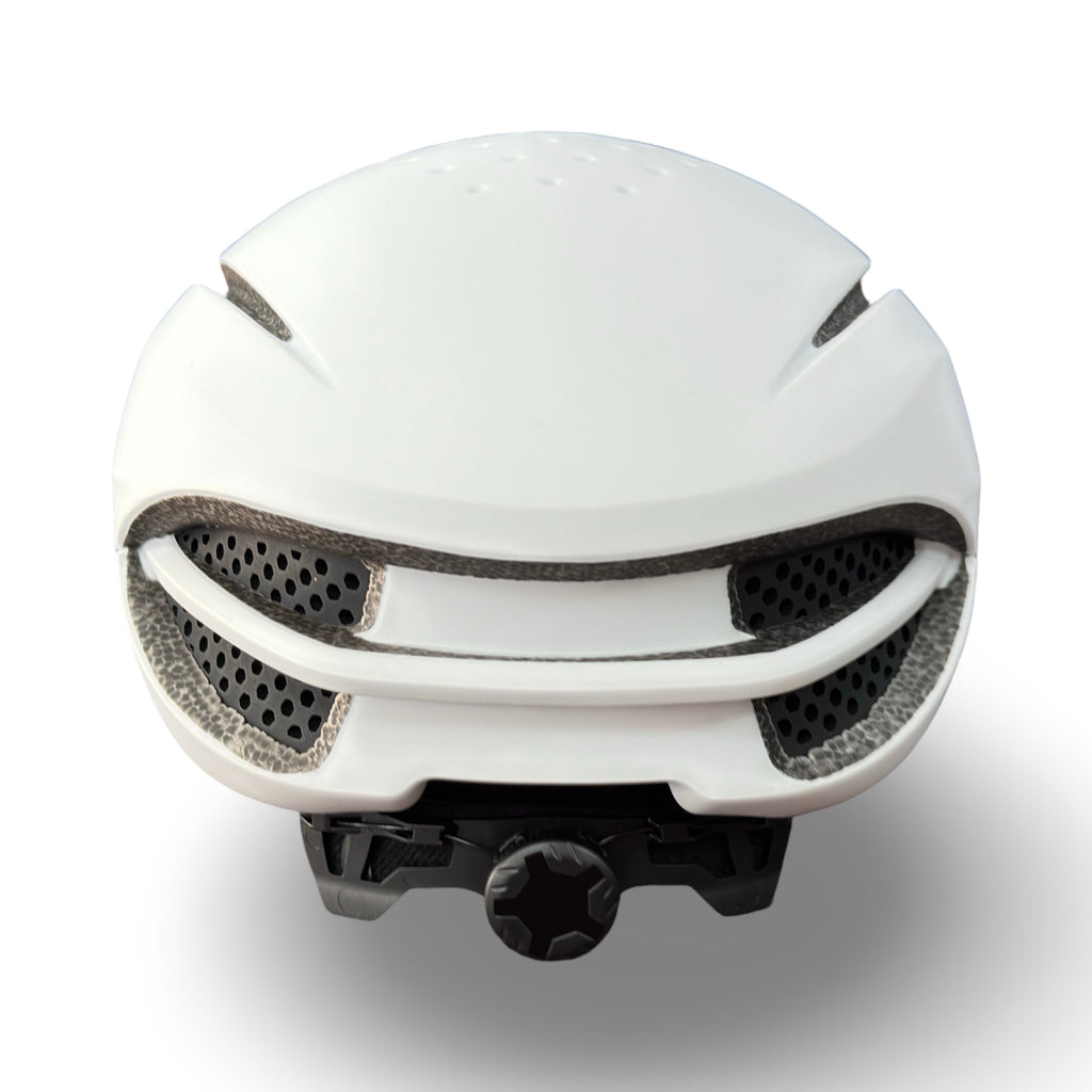 Nagano AeroEdge helmet in white, front view