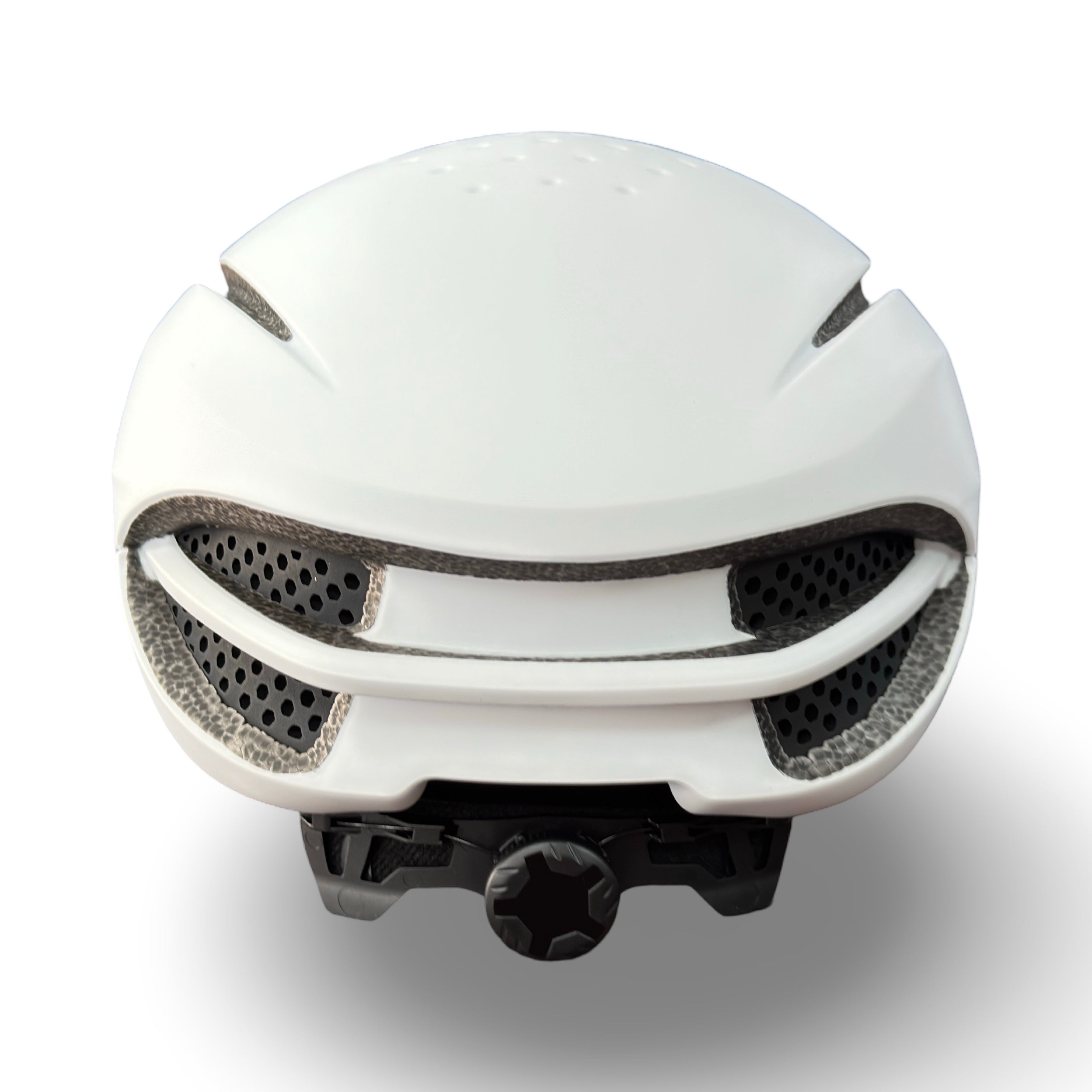 Nagano AeroEdge helmet in white, front view