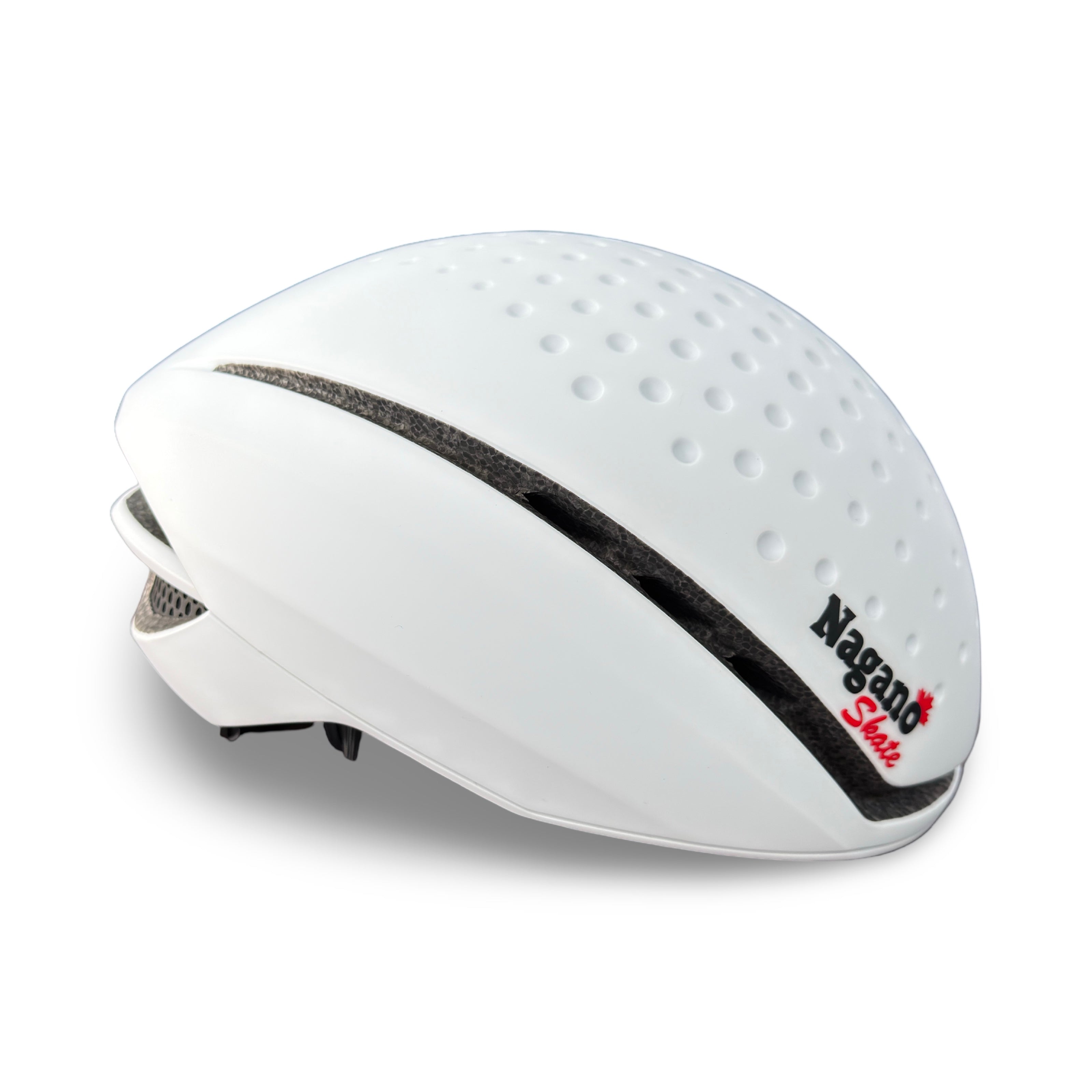 Nagano AeroEdge helmet in white, top view
