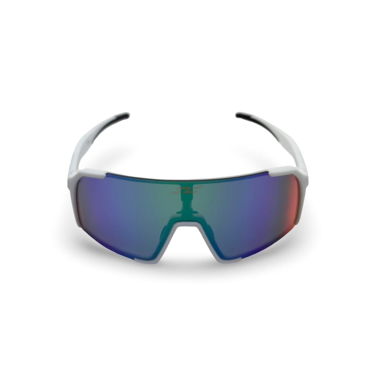 Nagano Lüna junior glasses, white frame with green lens